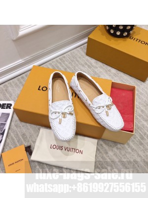 LOUIS VUITTON 1A3V37 GLORIA FLAT LOAFER Patent Monogram canvas 2021 Collcetion White