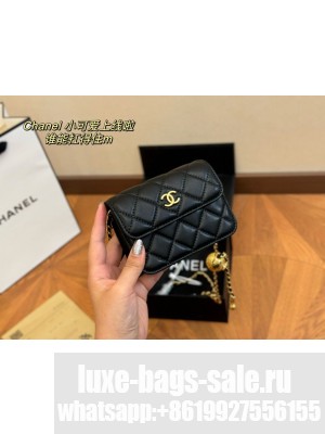 Chanel Flap Lambskin mini Shoulder Bag Ap1628 black