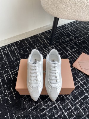 Miu Miu Lambskin sneakers white