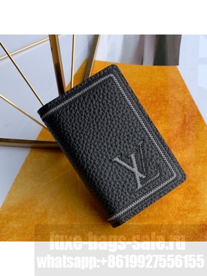Louis Vuitton Pocket Organizer Wallet M68209 Black 2021 Collection