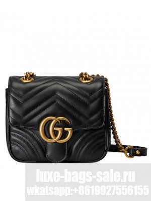 Gucci GG Marmont Mini Shoulder Bag 739682 Black