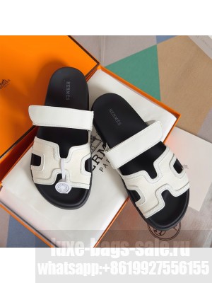 Hermes Unisex Chypre Flat Sandals 022