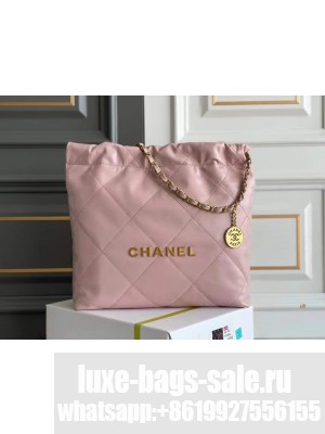 CHANEL 22 SMALL HANDBAG AS3260 light pink