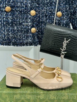 Gucci Horsebit 5cm Nude patent leather 801893 Pump 2024