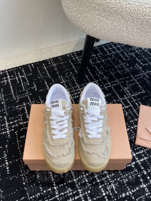 Miu Miu Denim sneakers Gray