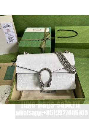 Gucci Dionysus Alligator pattern small shoulder bag 400249 white