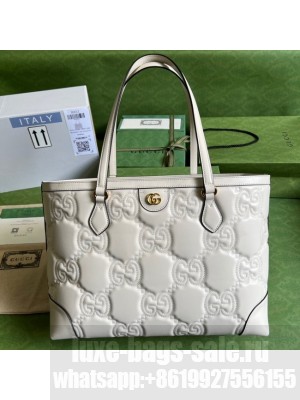 Gucci GG Matelasse leather medium tote 631685 white