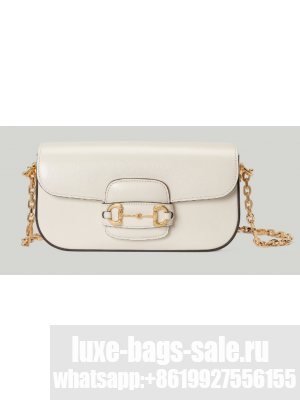 GUCCI HORSEBIT 1955 SMALL SHOULDER BAG 735178 White