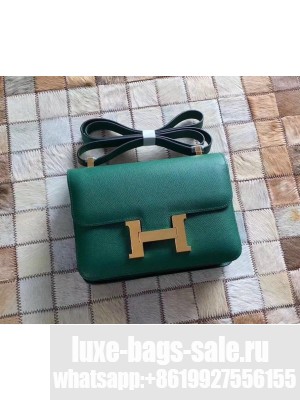 Hermes Constance 18/23 Bag in original Epsom Leather  Malachite