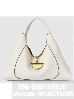 GUCCI SOFTBIT MAXI SHOULDER BAG 837466 white