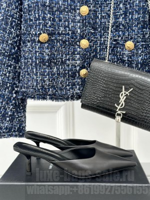 Saint Laurent 5.5cm In Leather Mule 2024