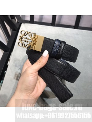 Loewe Width 35mm Leather Belt With Anagram Buckle 039