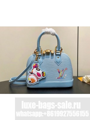 Louis Vuitton Epi grained leather Alma BB M13670 sky blue