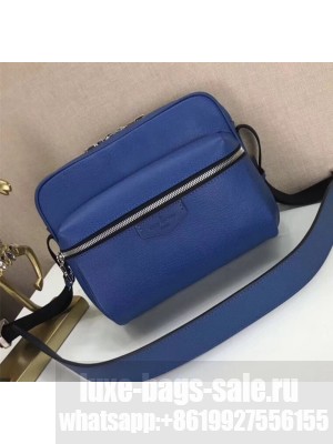 Louis Vuitton Men's Outdoor Messenger Shoulder Bag M33435 Blue 2018