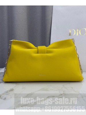 Christian Dior Medium Dior Bow Handbag Yellow