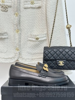 Chanel Women's Moccasins G40114 Black 2023 04