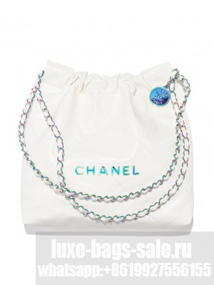 Chanel 22 Small Handbag AS3260 White