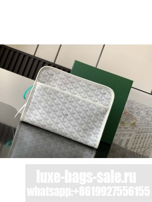 Goyard Jouvence MM Toiletry Bag White