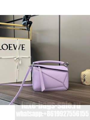 Loewe mini Puzzle Bag Original Leather 6223 purple