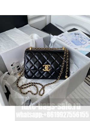 CHANEL MINI FLAP BAG AS2649 2024C Black