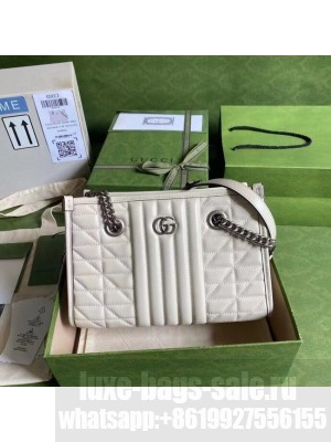 Gucci small leather shoulder bag 681483 white