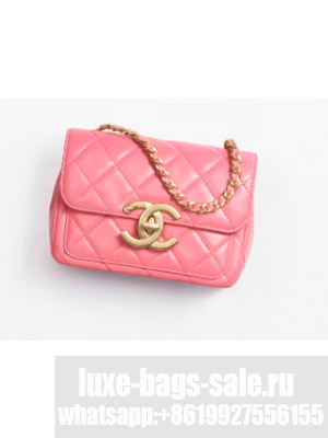 CHANEL MINI FLAP BAG AS5026 Pink