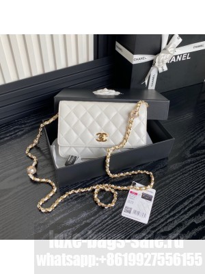 Chanel WALLET ON CHAIN AP4282 white