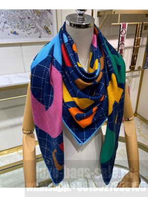 Chanel Women s Square Scarf Blue