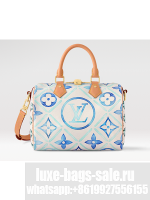 Louis Vuitton NEW Speedy Bandouliere 25 M11264 Lagoon Blue