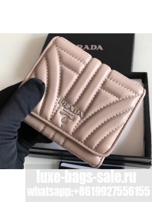 Prada Leather Trifold Compact Wallet 1M0176 01