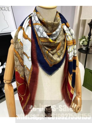 Gucci Women's Heritage Print Scarf Red