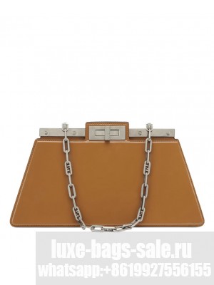 Fendi Peekaboo Cut Medium 8BN340 Coffee