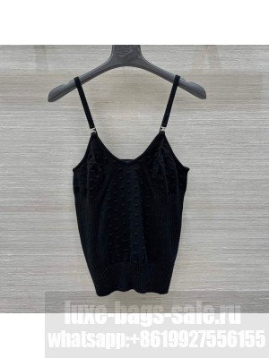 Chanel Cashmere Short Vest Black 2025