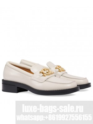 Gucci Women's Loafer With Interlocking G 701791 Cream