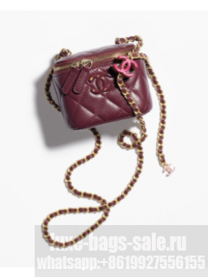 CHANEL CLUTCH WITH CHAIN AP3941 Dark Burgundy
