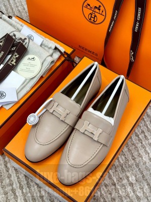 Hermes Women's Paris Loafer Beige 02