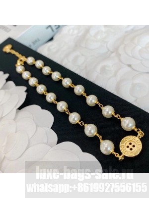 Chanel Pearl Button Choker Necklace Spring/Summer 2021 Collection