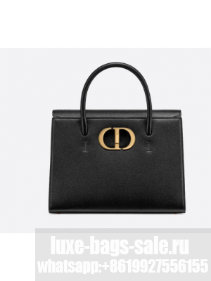 DIOR LARGE ST HONORE TOTE Grained Calfskin M9306UBAE black
