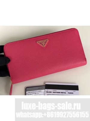 Prada Leather Zip Around Wallet 1ML506 05