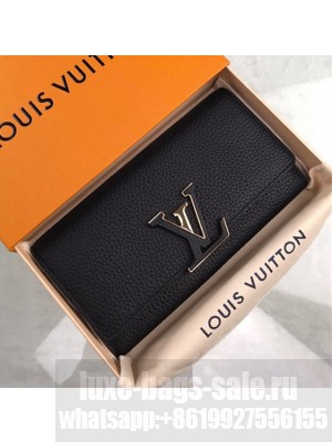 Louis Vuitton Capucines Wallet M61248 Black
