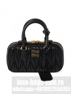 Miumiu Arcadie Matelasse Nappa Leather Mini-bag Black