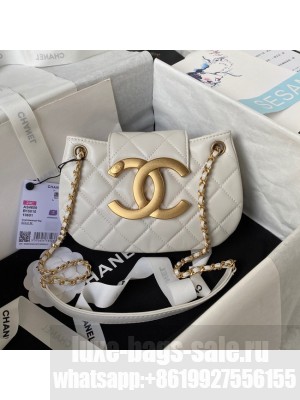 Chanel SMALL MESSENGER BAG AS4609 white