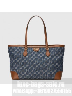 Gucci Ophidia GG medium tote 631685 Dark blue