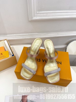Louis Vuitton Sparkle 9.5cm Heel Slide Sandals 2023 03