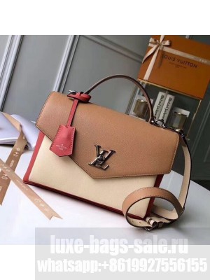 Louis Vuitton Mylockme Schoolbag Shaped Top Handle Bag M54506 Beige/Red/Brown  Collection