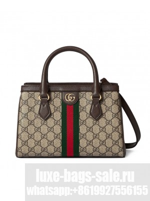 Gucci Ophidia Small Tote Bag Dark Coffee