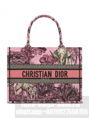 Christian Dior Medium Dior Book Tote Pink