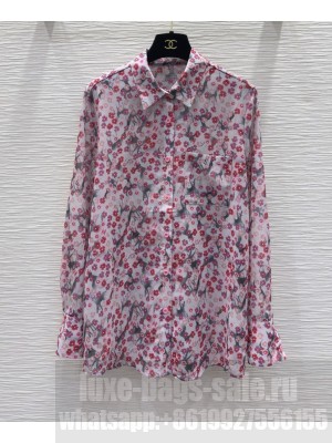 Chanel Women's Silk Shirt Pink