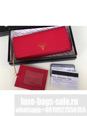 Prada Leather Flap Wallet 1MH132 05