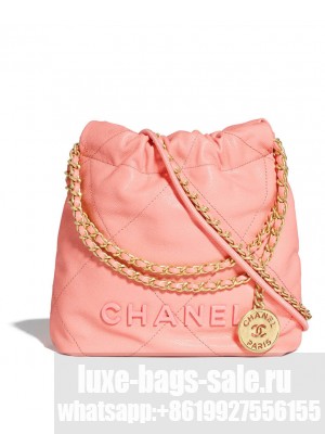 Chanel 22 Mini Handbag AS3980 Pink